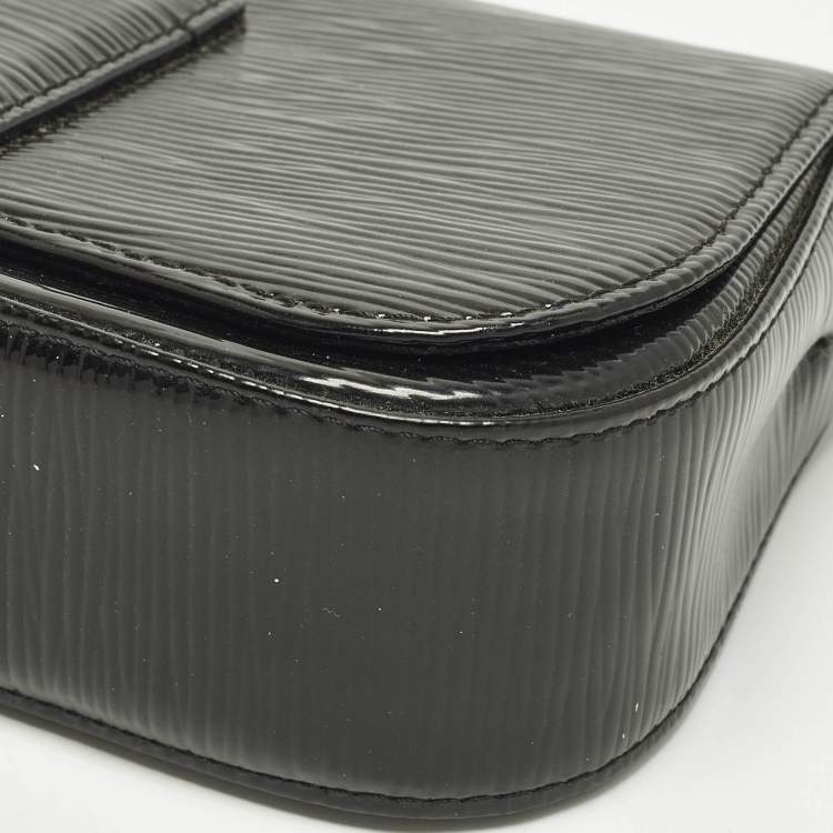 Pre Owned Louis Vuitton Sobe Black Electric Epi Leather Clutch