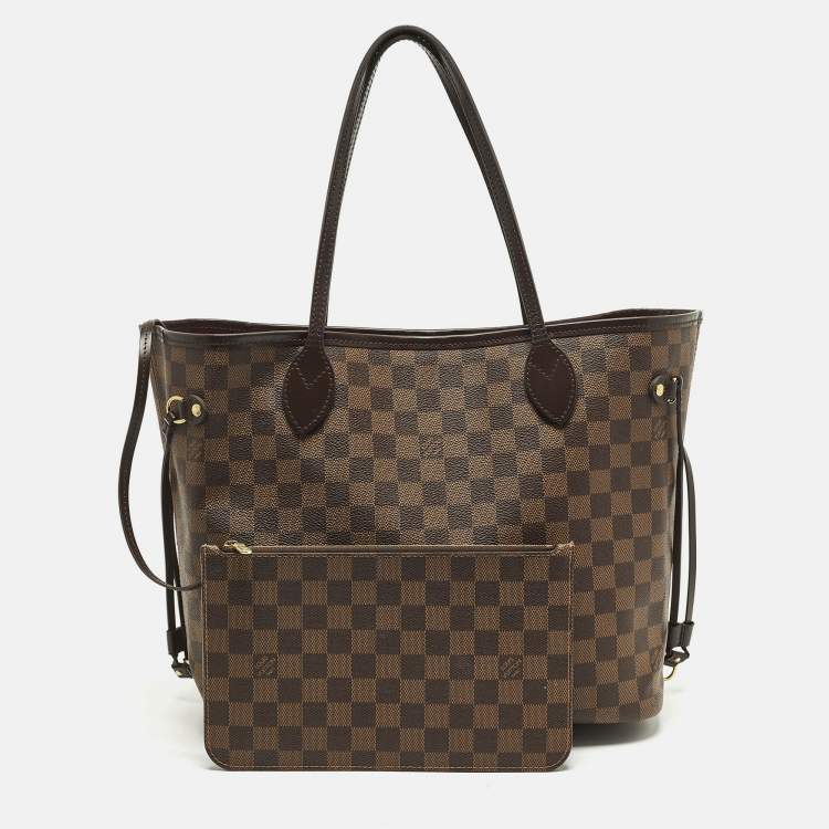 مملوكة مسبقًا Louis Vuitton Neverfull MM Damier Ebene Canvas Tote