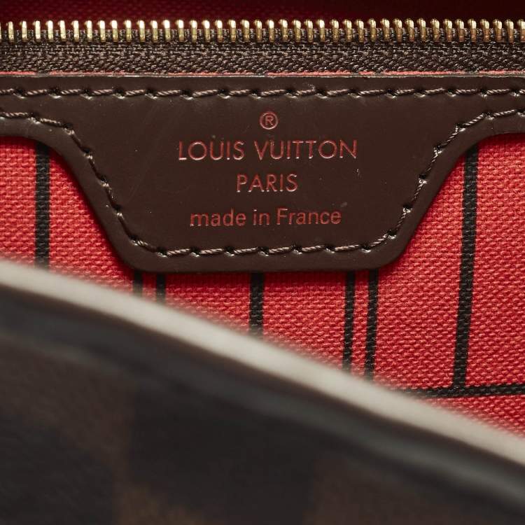 مملوكة مسبقًا Louis Vuitton Neverfull MM Damier Ebene Canvas Tote