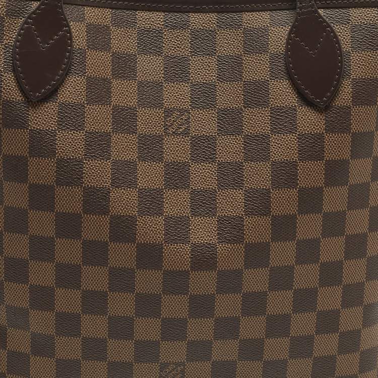 مملوكة مسبقًا Louis Vuitton Neverfull MM Damier Ebene Canvas Tote