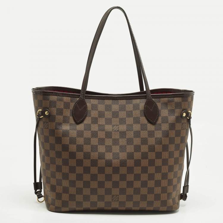 مملوكة مسبقًا Louis Vuitton Neverfull MM Damier Ebene Canvas Tote
