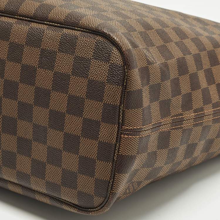 مملوكة مسبقًا Louis Vuitton Neverfull MM Damier Ebene Canvas Tote
