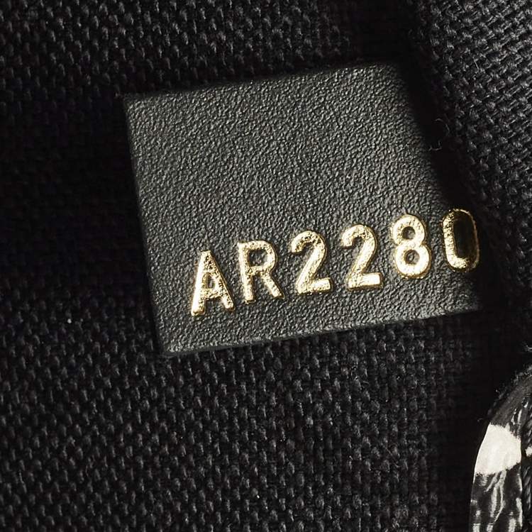 Pre Owned Louis Vuitton Limited Edition Crafty Neverfull MM Black/Red Giant Monogram Canvas Bag