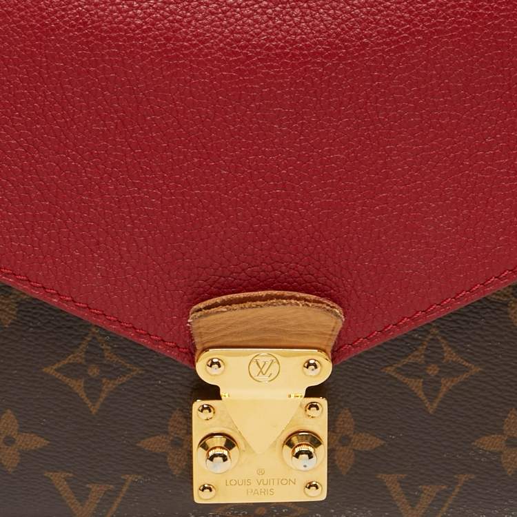 Pre Owned Louis Vuitton Pallas Chain Cerise Monogram Canvas Bag