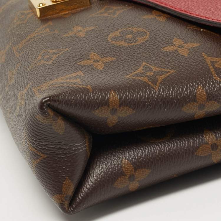 Pre Owned Louis Vuitton Pallas Chain Cerise Monogram Canvas Bag