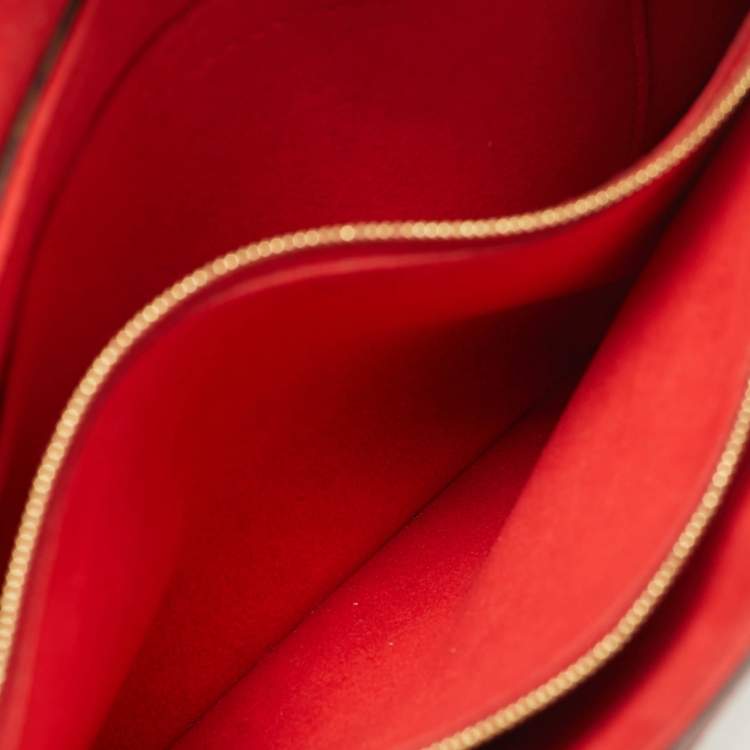 Pre Owned Louis Vuitton Pallas Chain Cerise Monogram Canvas Bag