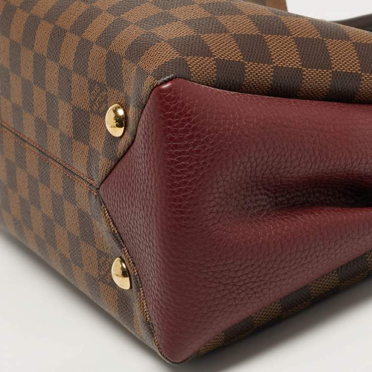 Pre Owned Louis Vuitton Brittany Bordeaux Damier Ebene Canvas Bag