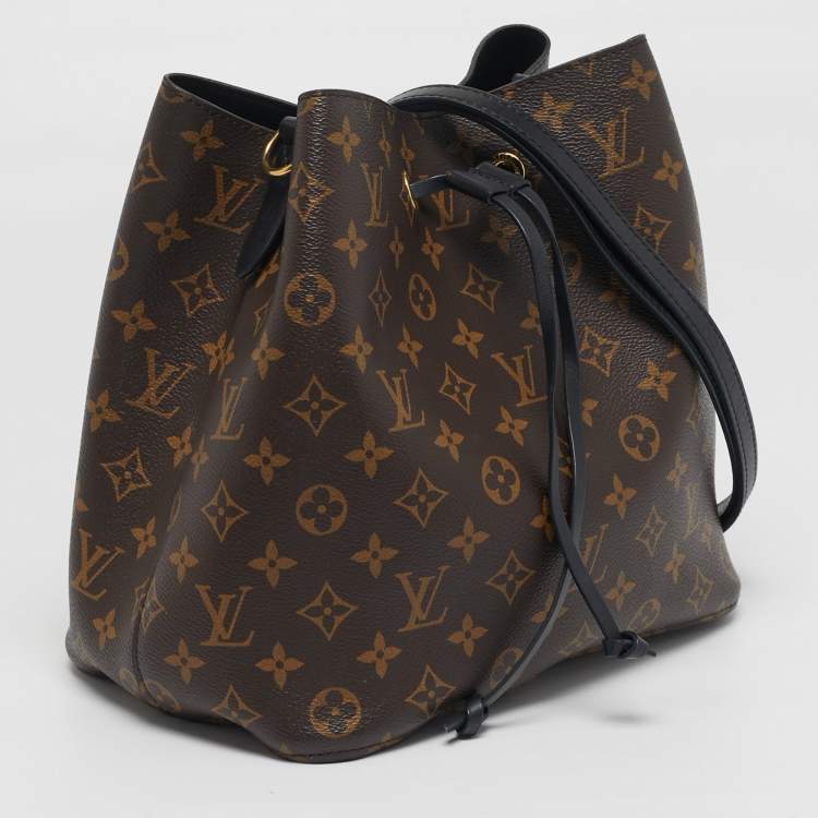 Pre Owned Louis Vuitton NeoNoe Black Monogram Canvas Bucket Bag