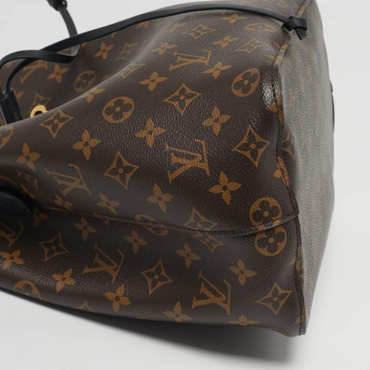 Pre Owned Louis Vuitton NeoNoe Black Monogram Canvas Bucket Bag