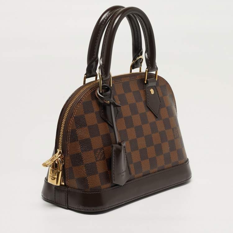 Pre Owned Louis Vuitton  Alma BB Damier Ebene Canvas Bag