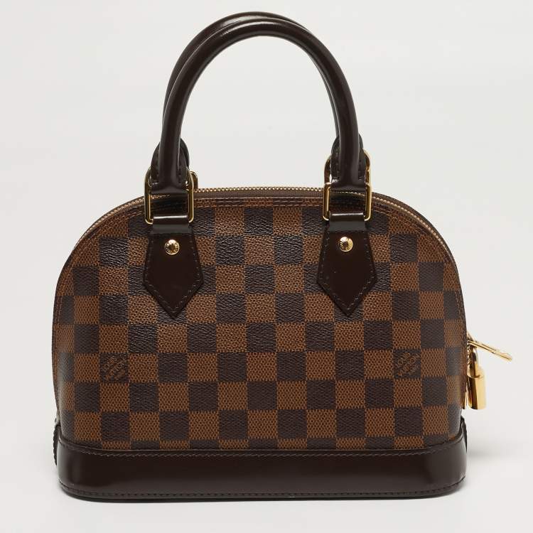 Pre Owned Louis Vuitton  Alma BB Damier Ebene Canvas Bag