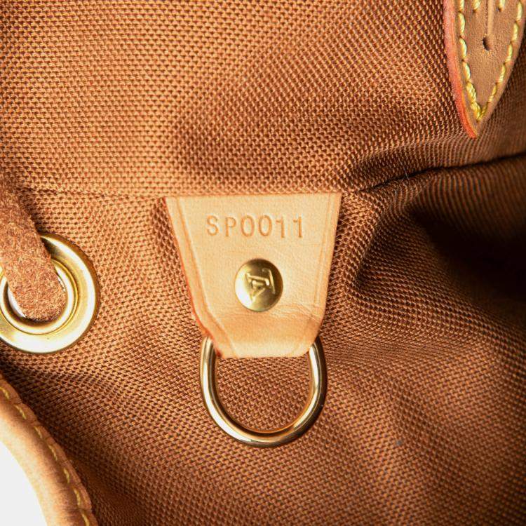 Pre Owned Louis Vuitton Brown Monogram Montsouris PM