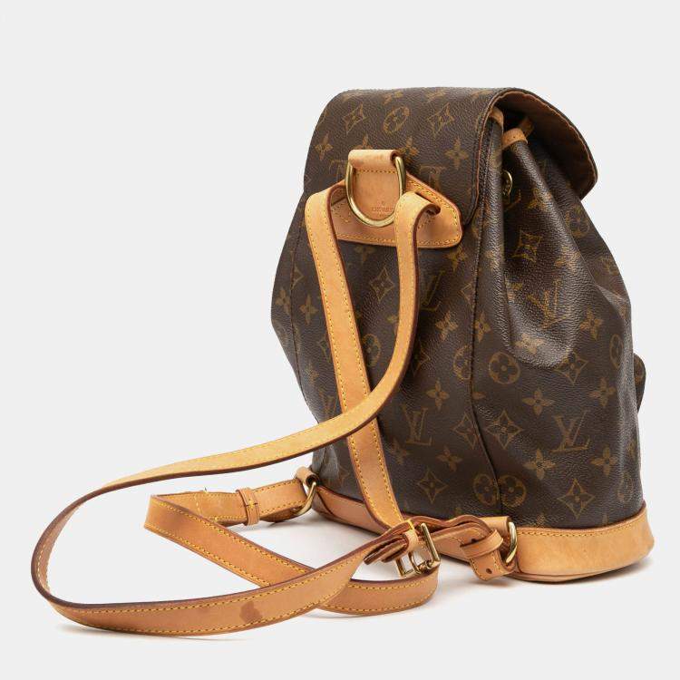 Pre Owned Louis Vuitton Brown Monogram Montsouris PM