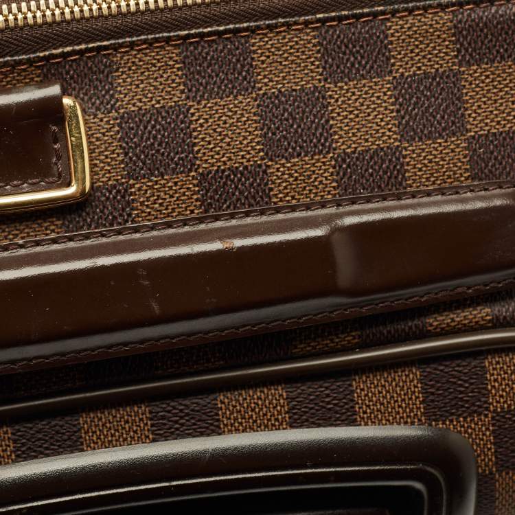 Pre Owned Louis Vuitton Pegase 55 Damier Ebene Canvas Luggage