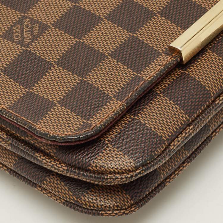 Pre Owned Louis Vuitton Hoxton PM Damier Ebene Canvas Bag