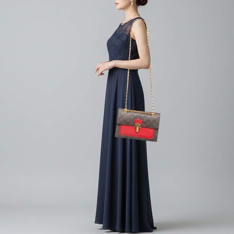 Pre Owned Louis Vuitton Victoire Cerise Monogram Canvas Shoulder Bag