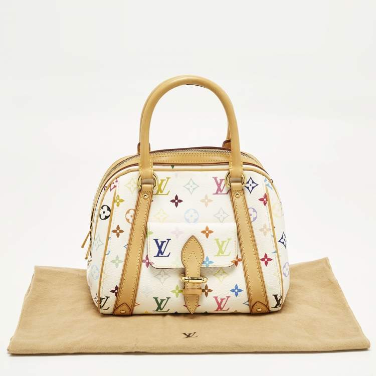 Pre Owned Louis Vuitton Priscilla Multicolore Monogram Canvas Satchel