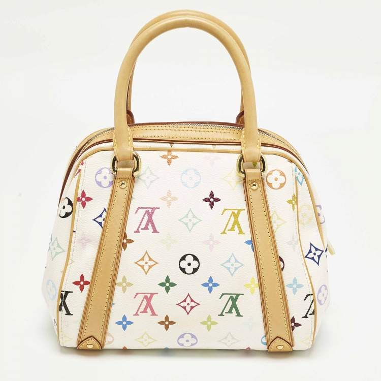 Pre Owned Louis Vuitton Priscilla Multicolore Monogram Canvas Satchel