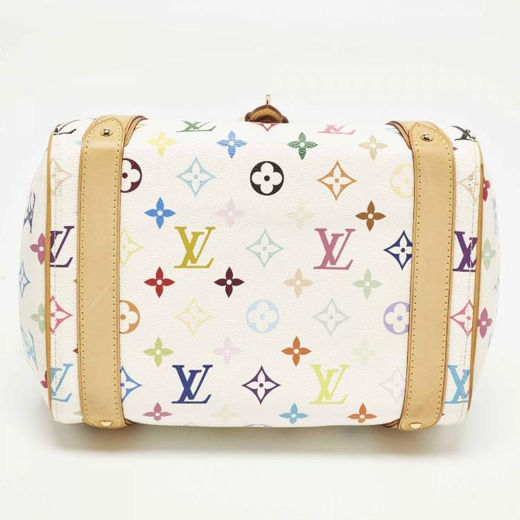 Pre Owned Louis Vuitton Priscilla Multicolore Monogram Canvas Satchel