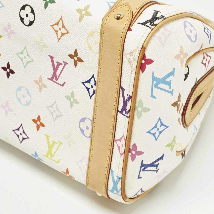 Pre Owned Louis Vuitton Priscilla Multicolore Monogram Canvas Satchel
