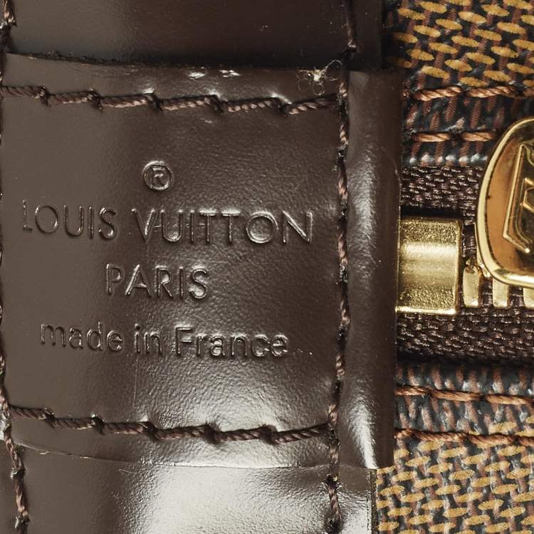 Pre Owned Louis Vuitton Alma PM Damier Ebene Canvas Bag
