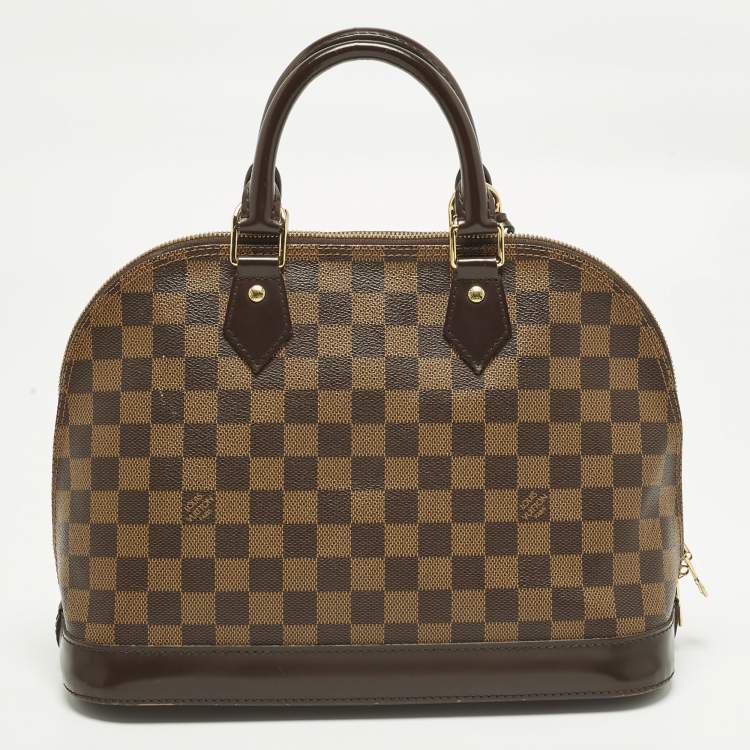 Pre Owned Louis Vuitton Alma PM Damier Ebene Canvas Bag