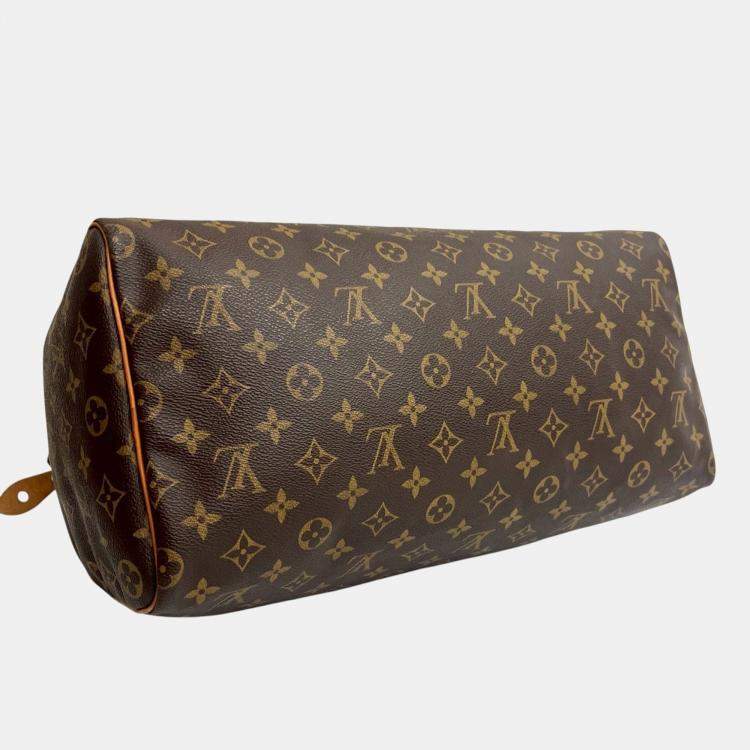 Pre Owned Louis Vuitton Brown Monogram Speedy 40