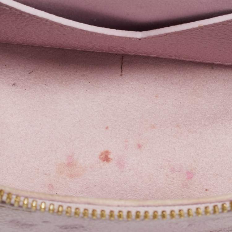 Pre Owned Louis Vuitton Vanity Micro Wisteria Pink Empreinte Monogram Bag