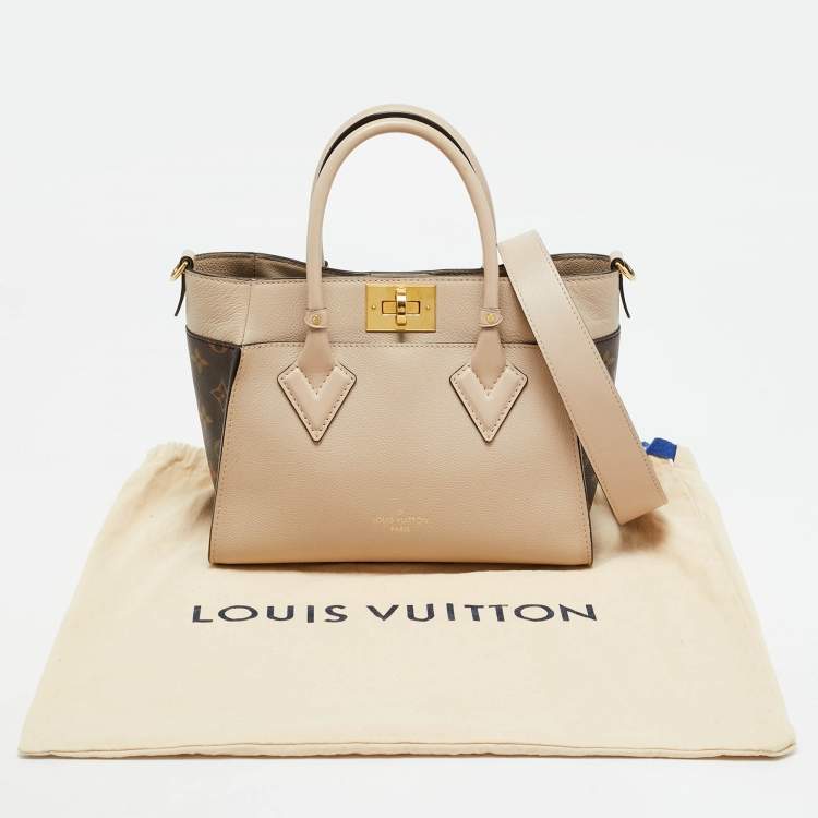 مملوكة مسبقًا Louis Vuitton On My Side PM Greige Monogram Canvas and Leather Bag