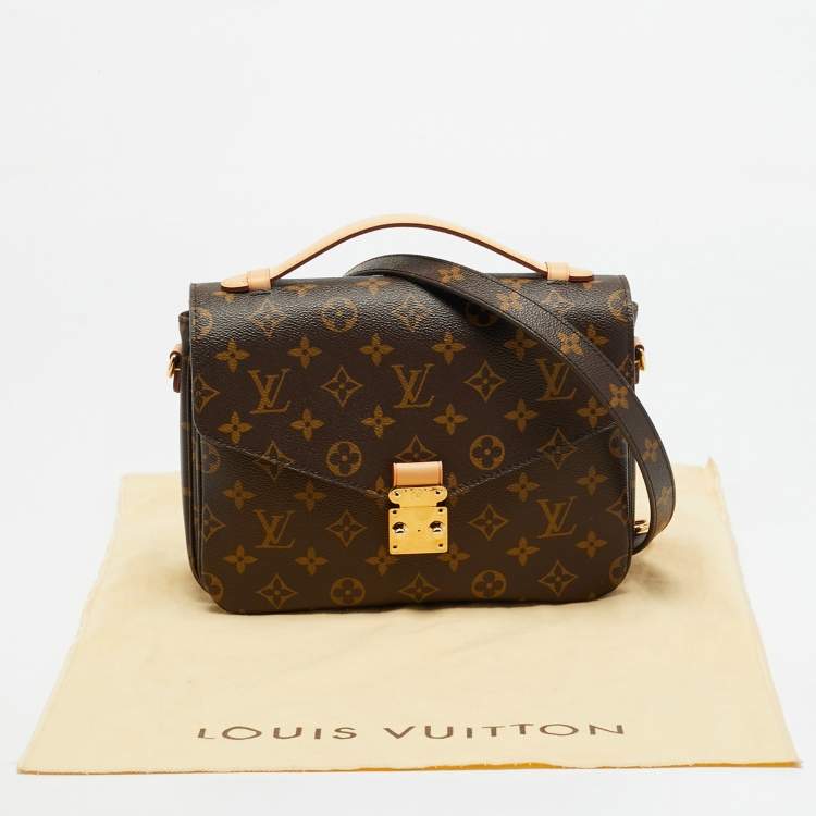 Pre Owned Louis Vuitton Pochette Metis Monogram Canvas Bag