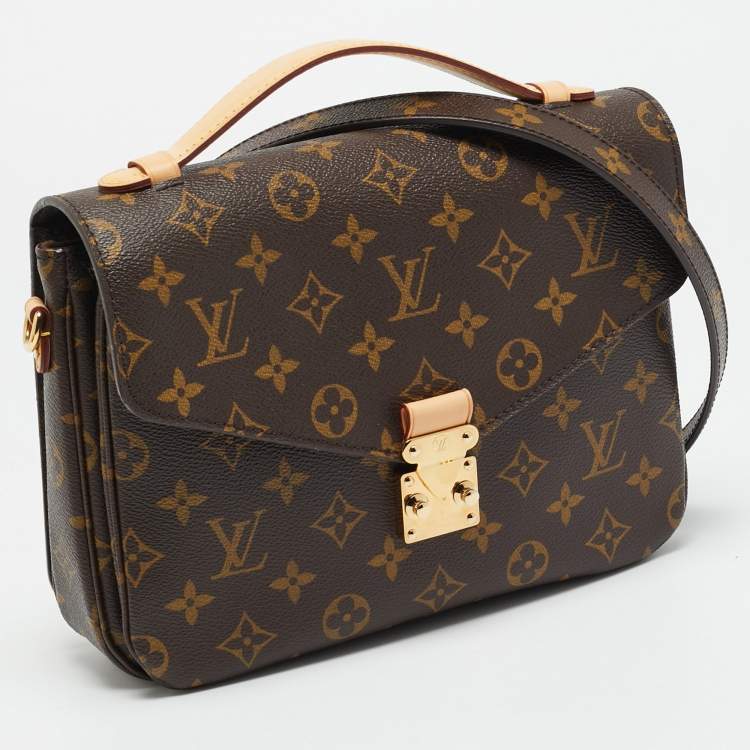 Pre Owned Louis Vuitton Pochette Metis Monogram Canvas Bag