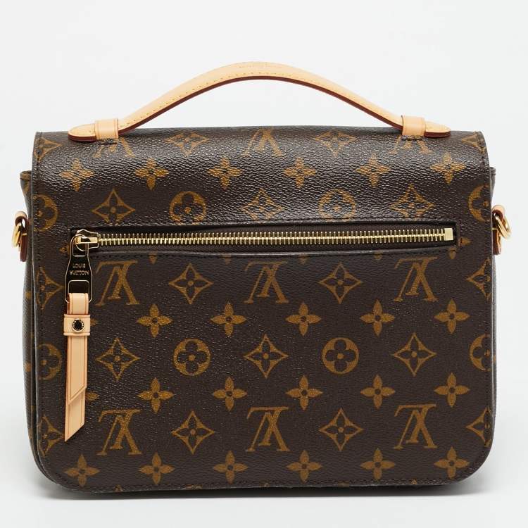 Pre Owned Louis Vuitton Pochette Metis Monogram Canvas Bag