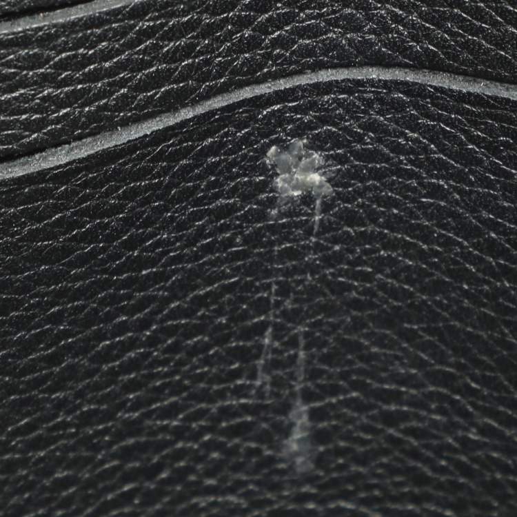 Pre Owned Louis Vuitton Mylockme Black Leather Chain Pochette