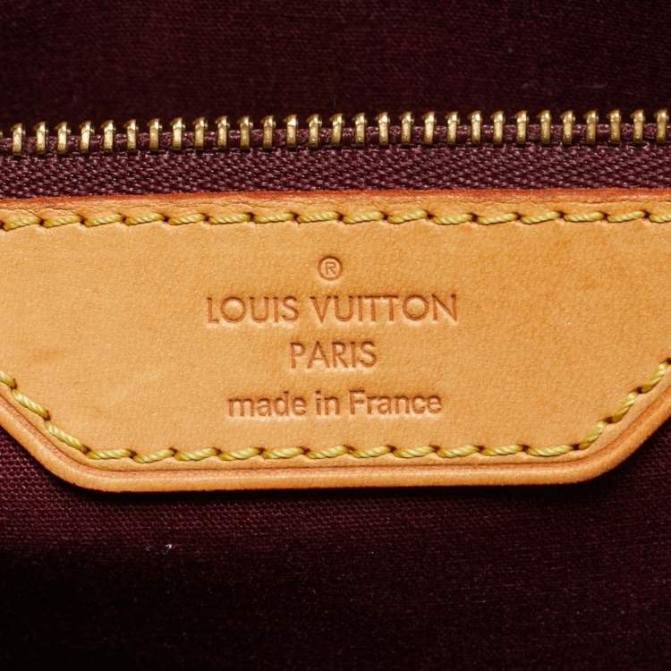Pre Owned Louis Vuitton Brea MM Rouge Fauviste Monogram Vernis Bag