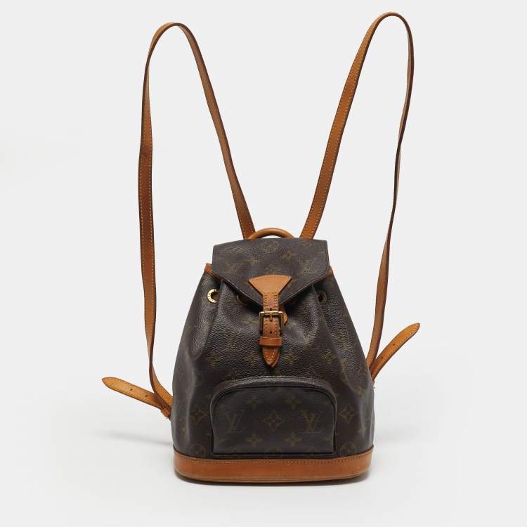 Pre Owned Louis Vuitton Montsouris Mini Monogram Canvas Backpack