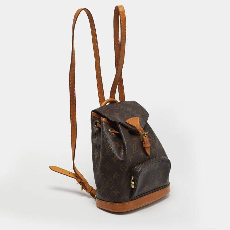 Pre Owned Louis Vuitton Montsouris Mini Monogram Canvas Backpack