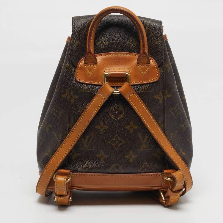 Pre Owned Louis Vuitton Montsouris Mini Monogram Canvas Backpack