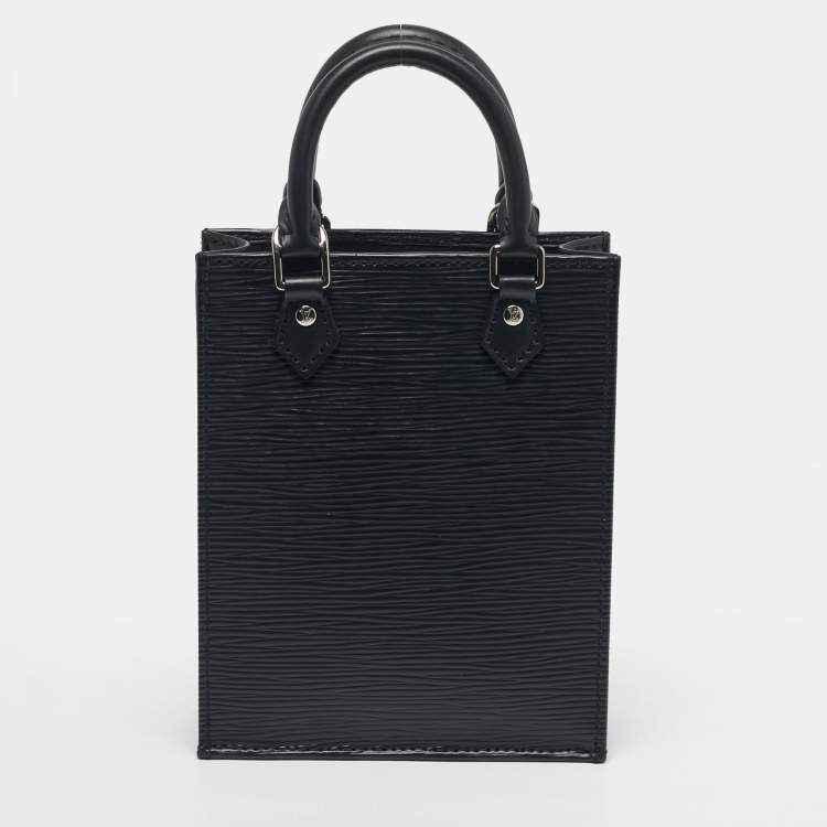 مملوكة مسبقًا Louis Vuitton Sac Plat Petit Black Epi Leather Tote