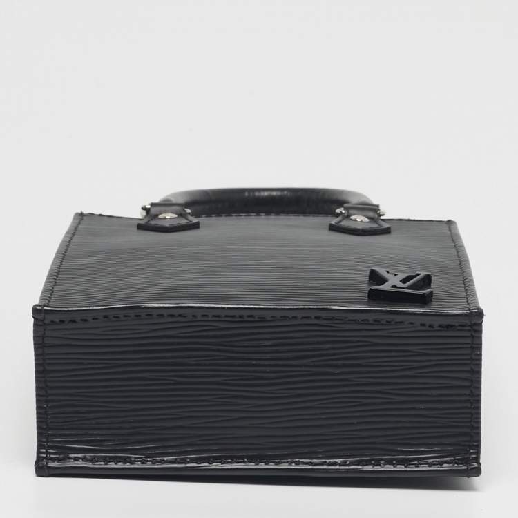 مملوكة مسبقًا Louis Vuitton Sac Plat Petit Black Epi Leather Tote