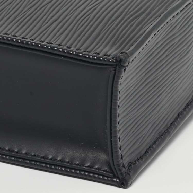 مملوكة مسب قًا Louis Vuitton Sac Plat Petit Black Epi Leather Tote