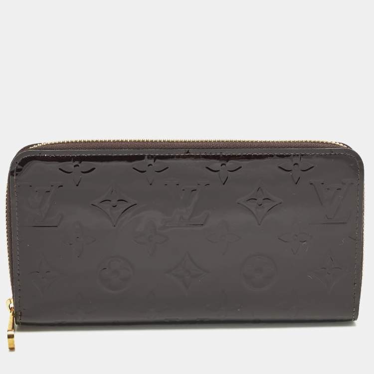 مملوكة مسبقًا Louis Vuitton Zippy Amarante Monogram Vernis Zip Around Wallet  
