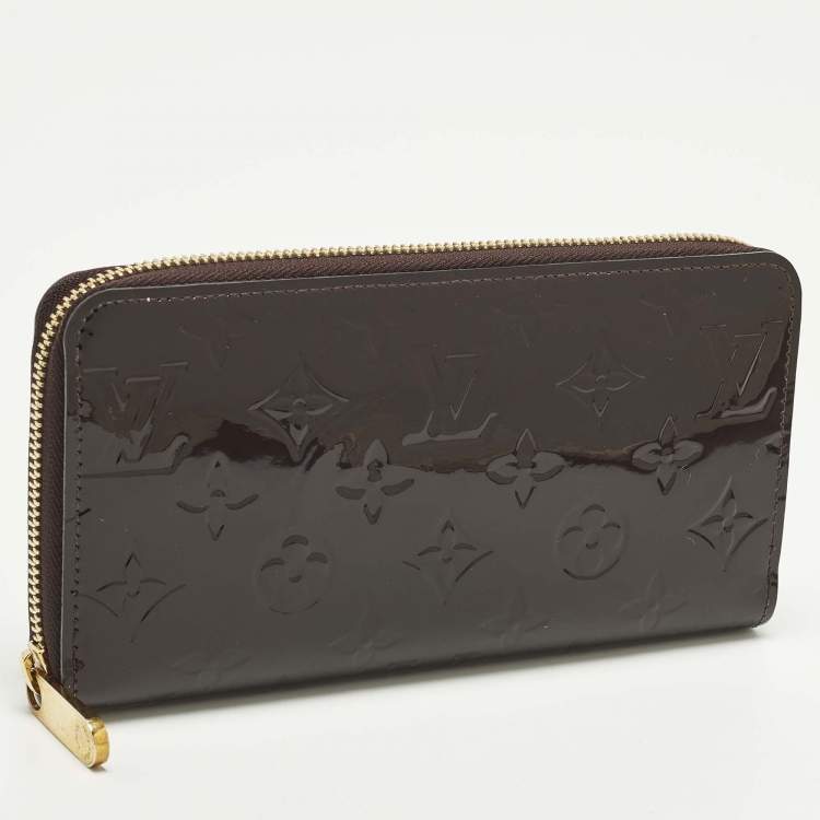 مملوكة مسبقًا Louis Vuitton Zippy Amarante Monogram Vernis Zip Around Wallet  