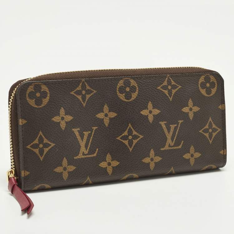 Pre Owned محفظة سحاب حول نمط زهور لويس فيتون قماش كليمونس