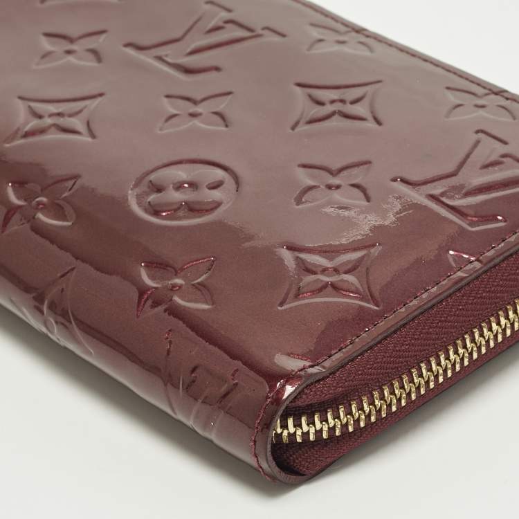 Pre Owned محفظة لوي فيتون فيرنيه مونوغرامي زيبّي روج فوفيست بسحاب كامل الدائرة