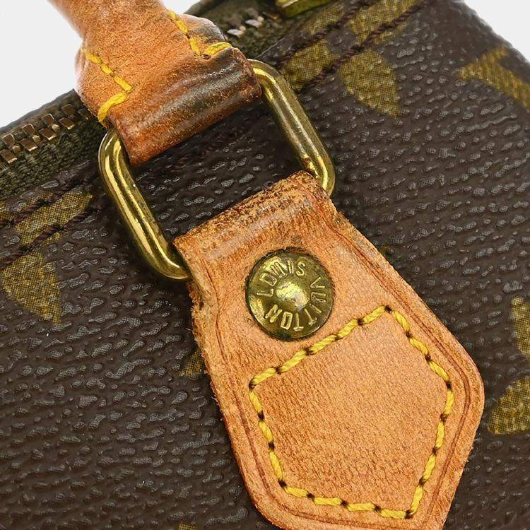 Pre Owned Louis Vuitton Brown Monogram Mini Speedy Handbag