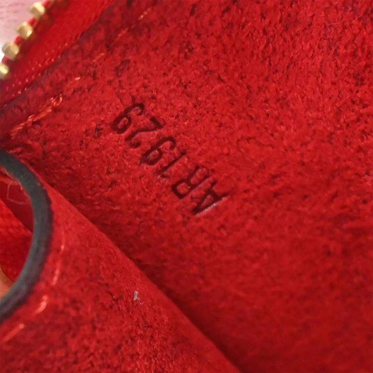 Pre Owned Louis Vuitton Red Epi Pochette Accessoires 21 Handbag