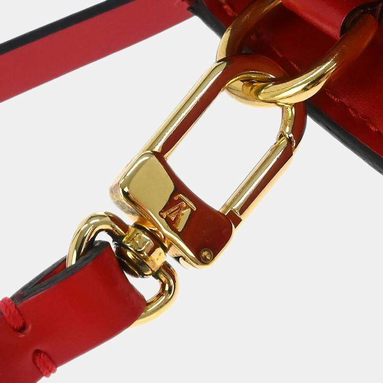 Pre Owned Louis Vuitton Red Epi Pochette Accessoires 21 Handbag
