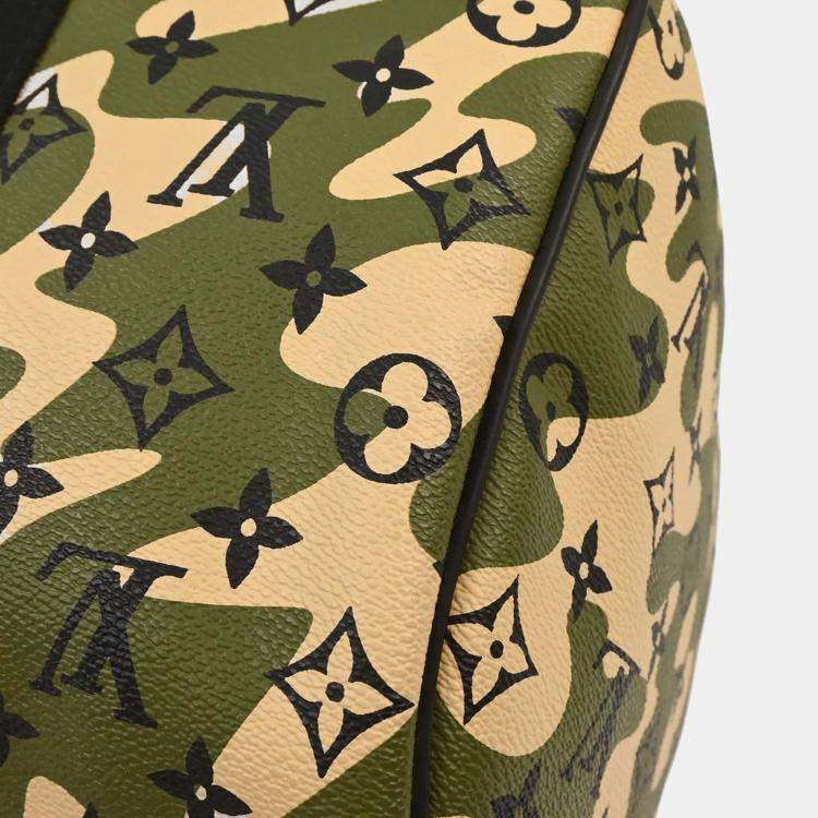 Pre Owned Louis Vuitton Monogramouflage Speedy 35 Handbag