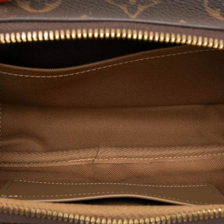 Pre Owned Louis Vuitton Brown Monogram Utility Satchel