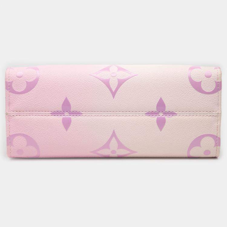 Pre Owned Louis Vuitton Pink Monogram Giant Spring in the City OnTheGo Tote PM